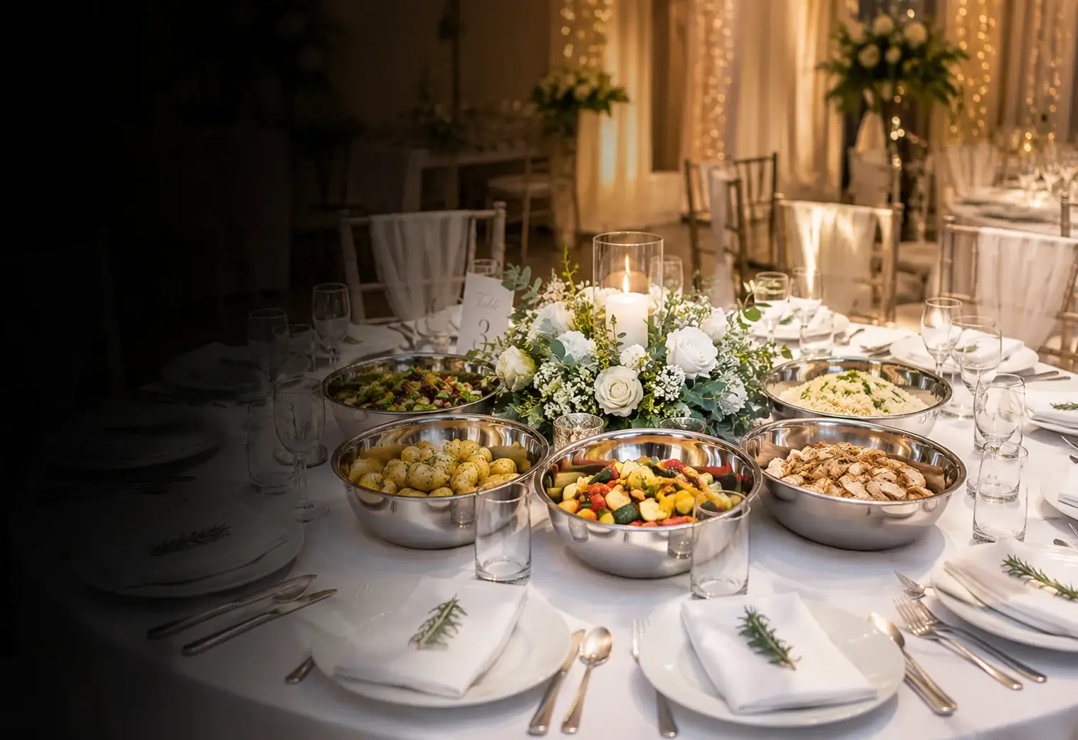 Sharing platters of charcuterie, cheeses and breads laid down the centre of a long table